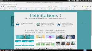 Première capture d'écran de mon site linuxmario.net