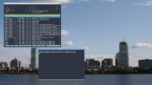 Capture d'écran de mon bureau sous OpenBSD sur mon Mac Mini